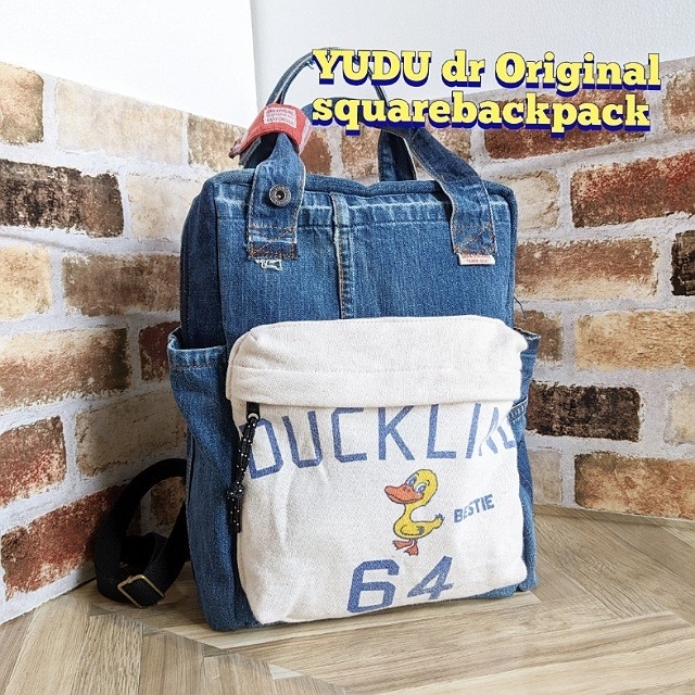 デニムリメイク ???????????? squarebackpack