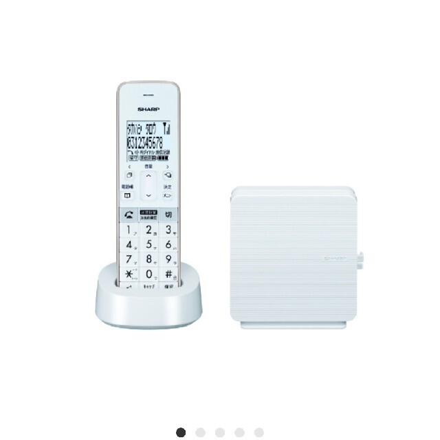【新品未開封】シャープ デジタルコードレス電話機 JD-SF2CL-W ホワイト