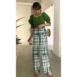 アメリヴィンテージ(Ameri VINTAGE)のAmeri◆2WAY CLOUD SLEEVE TOP、パンツ set(セット/コーデ)