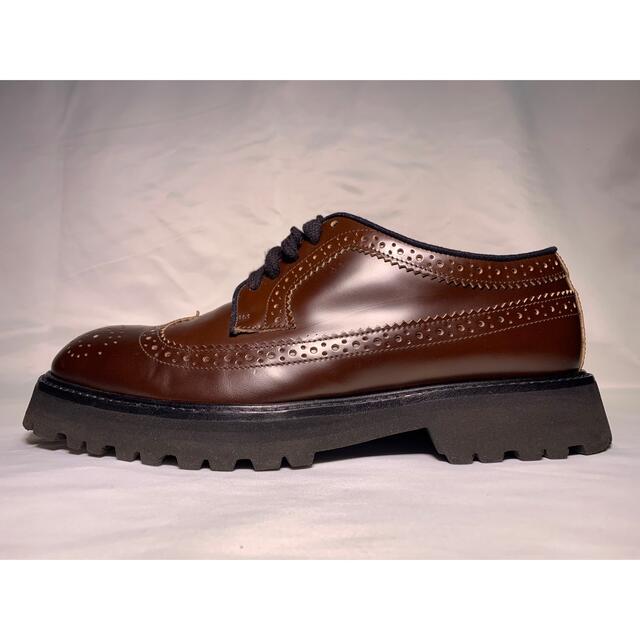 メンズMARNI LEATHER DRESS SHOES BROWN