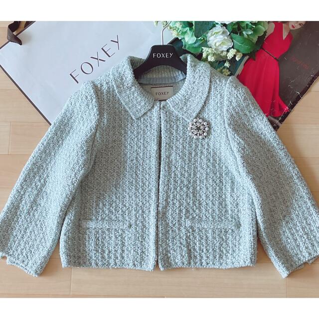 極美品！FOXEY ツイード2wayジャケット　40 Rene