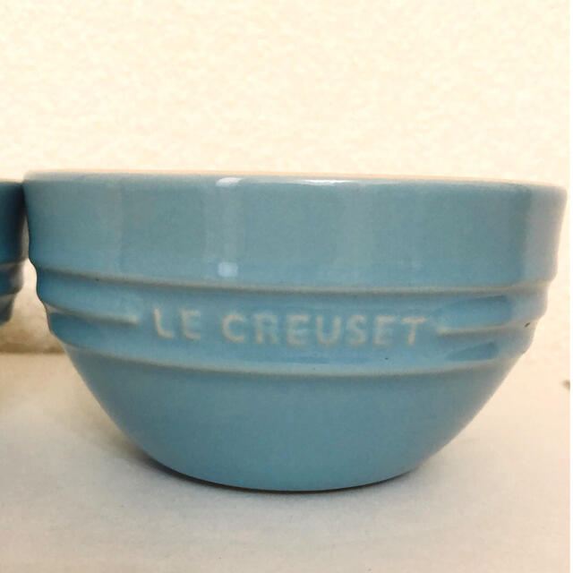 LE CREUSET(ルクルーゼ)のルクルーゼ ライスボウル ライスボール お椀 ボウル レア 水色 ブルー お茶碗 インテリア/住まい/日用品のキッチン/食器(食器)の商品写真