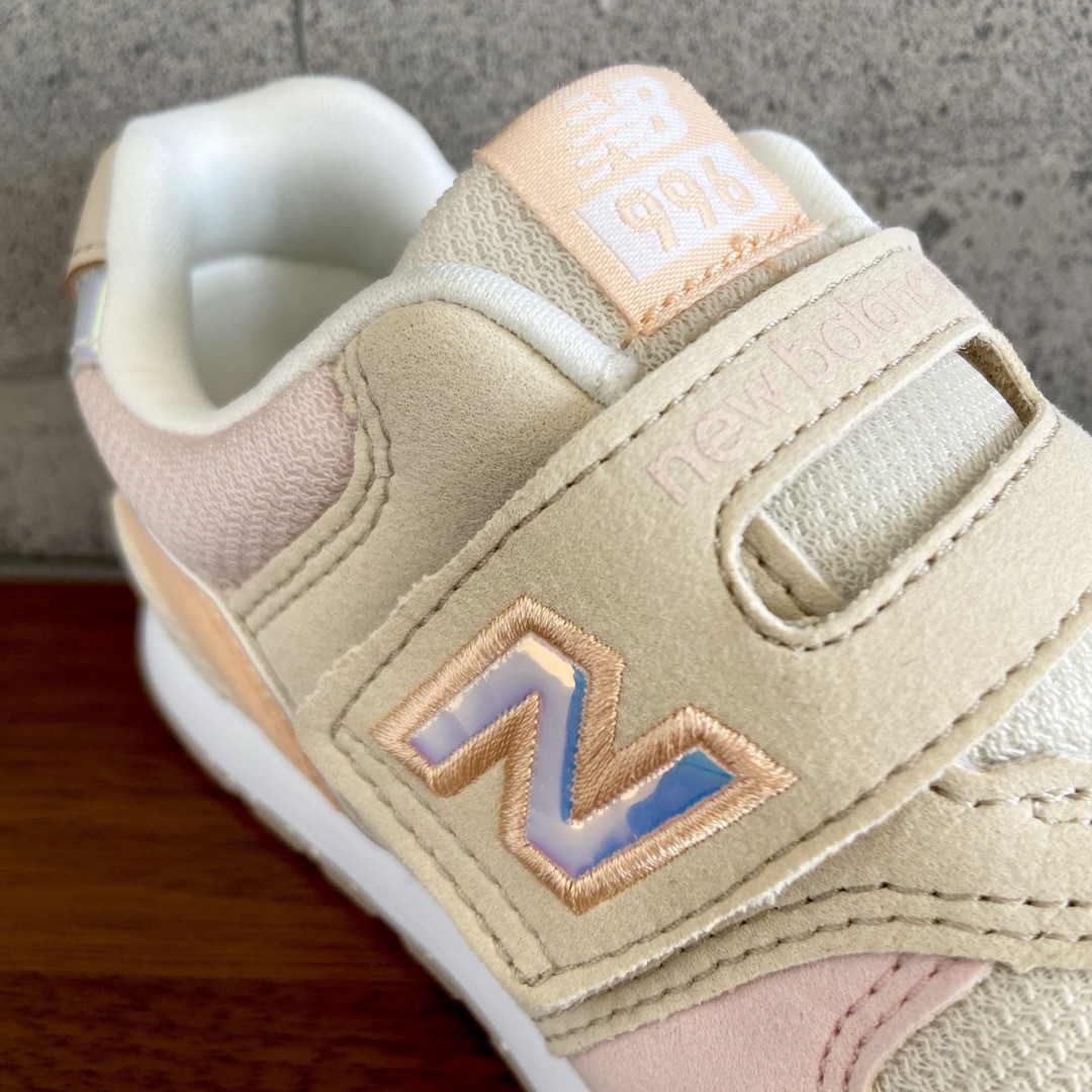 New Balance - 【新品】16.5センチ ベージュ×ピンク New Balance - 【新品】16.5センチ ベージュ×ピンク