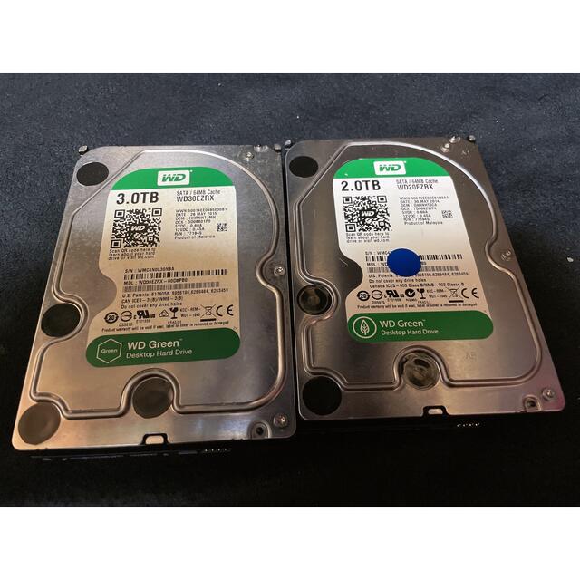 【完動品】Western Dightal HDD 2TB+3TB ハードディスク