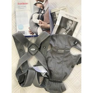 ベビービョルン(BABYBJORN)のベビービョルン　ベビーキャリアル　MINI  グレー　抱っこ紐　メッシュ(抱っこひも/おんぶひも)