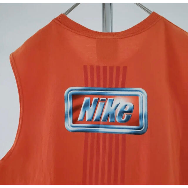 NIKE(ナイキ)の【USヴィンテージ】レア【NIKE】90S 両面プリント タンクトップ　古着 メンズのトップス(タンクトップ)の商品写真