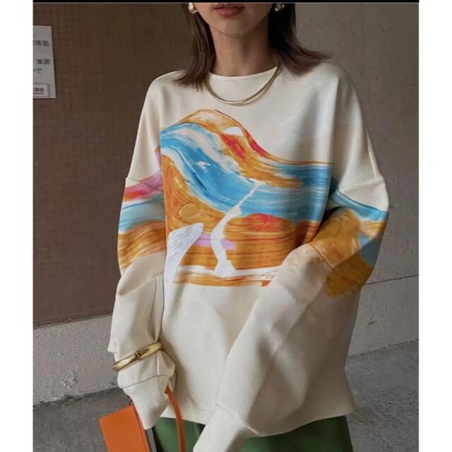 AMERI☆ HAILEY WAVE ART SWEAT