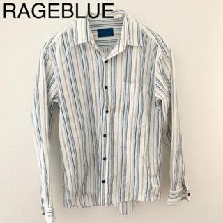 レイジブルー(RAGEBLUE)のRAGEBLUE  シャツ　ストライプ　白　青(シャツ)