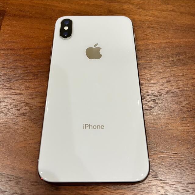 通常販売 (超美品)iPhoneX Silver 256GB SIMフリー