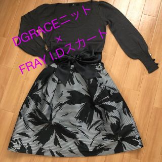 ディグレース(DGRACE)のDgrace リボン付きニット (ニット単品)(ニット/セーター)