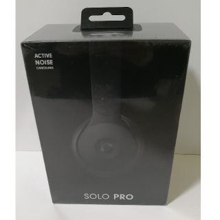 ビーツバイドクタードレ(Beats by Dr Dre)の新品未開封 Beats Solo Pro Wireless ブラック ヘッドホン(ヘッドフォン/イヤフォン)