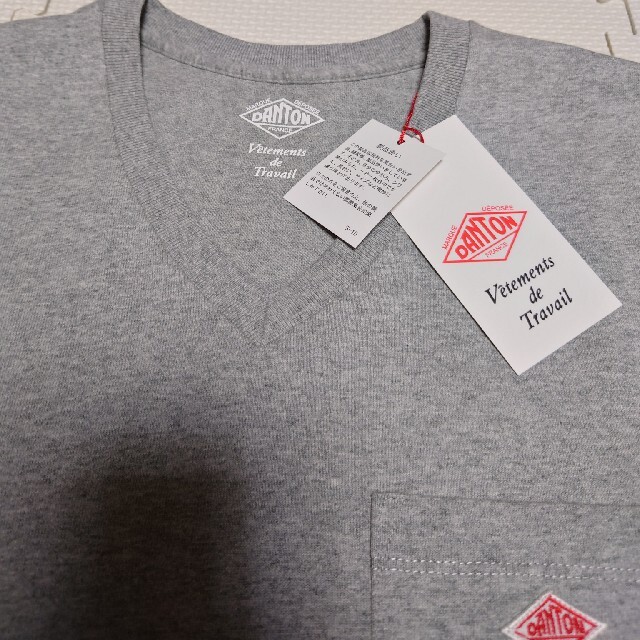 DANTON(ダントン)のダントン ワンポイントロゴ 胸ポケット半袖Tシャツ 新品タグ付き メンズのトップス(Tシャツ/カットソー(半袖/袖なし))の商品写真