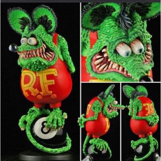 メディコムトイ(MEDICOM TOY)のラットフィンク　ソフビ製塗装済完成品RAT FINK 8Ball Edition(キャラクターグッズ)