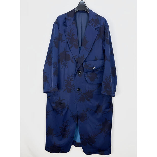 Y's ワイズ 18SS フラワープリント ポケットデザイン チェスターコート
