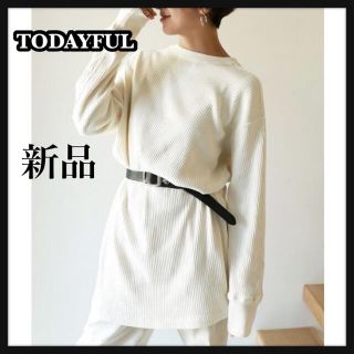 トゥデイフル(TODAYFUL)の《新品》TODAYFUL Vintageリブワンピース(ひざ丈ワンピース)