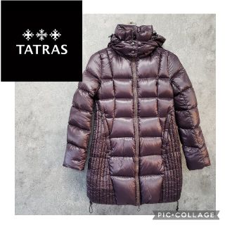 タトラス♡TATRAS ロングコート パープル　ウエストベルトなし