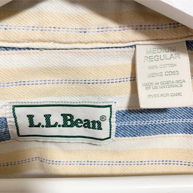 L.L.Bean(エルエルビーン)の90s LLビーン BDシャツ メンズ ストライプ オックスフォードシャツ  メンズのトップス(シャツ)の商品写真