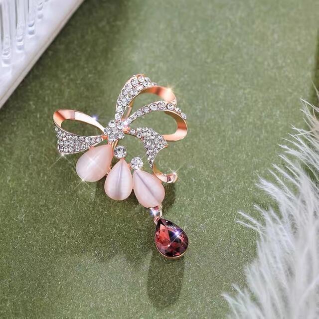新品蝶リボンブローチ ストールピン スカーフ帯留め 結婚式 誕生日プレゼント | フリマアプリ ラクマ