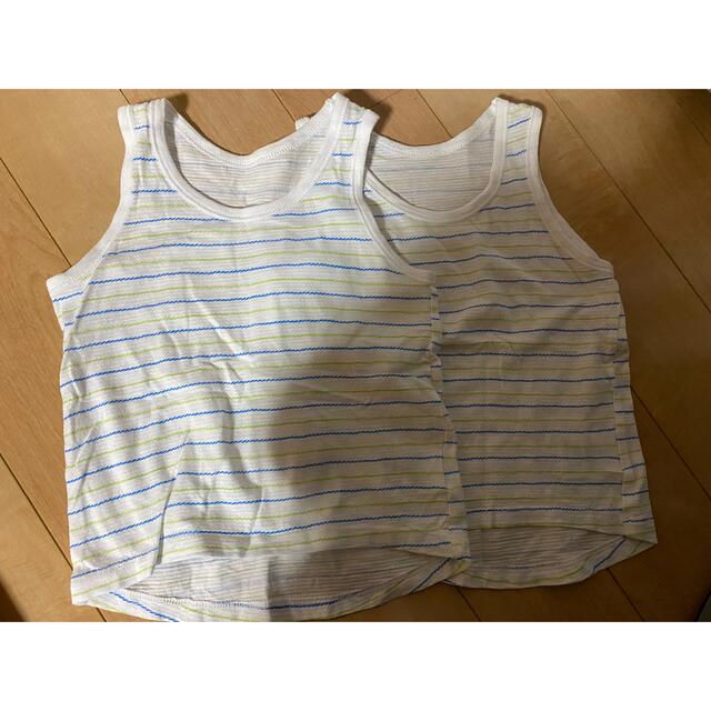 AEON(イオン)の男児ランニングシャツ　肌着2枚　サイズ100 キッズ/ベビー/マタニティのキッズ服男の子用(90cm~)(下着)の商品写真