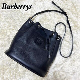 バーバリー(BURBERRY)の【美品】バーバリーズ　ショルダーバッグ　巾着　裏地　ノバチェック　シャドウホース(ショルダーバッグ)