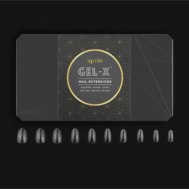 gel-x チップ　アプレ　ラウンド コスメ/美容のネイル(つけ爪/ネイルチップ)の商品写真