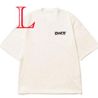 ennoy Bubble Electric Big L Tシャツ オフホワイト