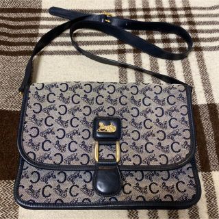 セリーヌ(celine)のオールドセリーヌ★Cマカダム キャンバス ショルダーバッグ 馬車金具　肩掛け(ショルダーバッグ)