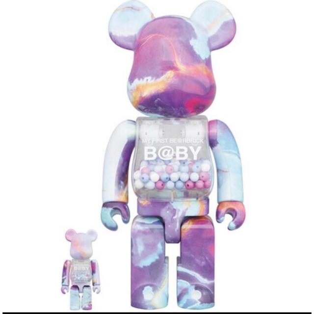 MEDICOM TOY(メディコムトイ)のMY FIRST BE@RBRICK B@BY MARBLE 100%&400％ エンタメ/ホビーのフィギュア(その他)の商品写真