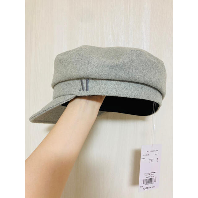 SNIDEL(スナイデル)のmiyour's design Mlogo casquette GRAY レディースの帽子(キャスケット)の商品写真