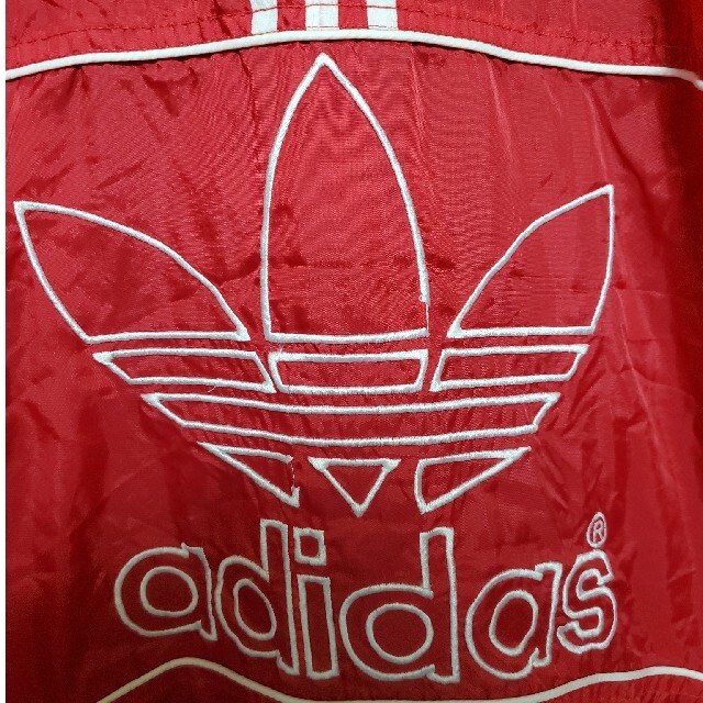 90s vintage adidas 赤 ナイロン ジャケット オーバーサイズ 2