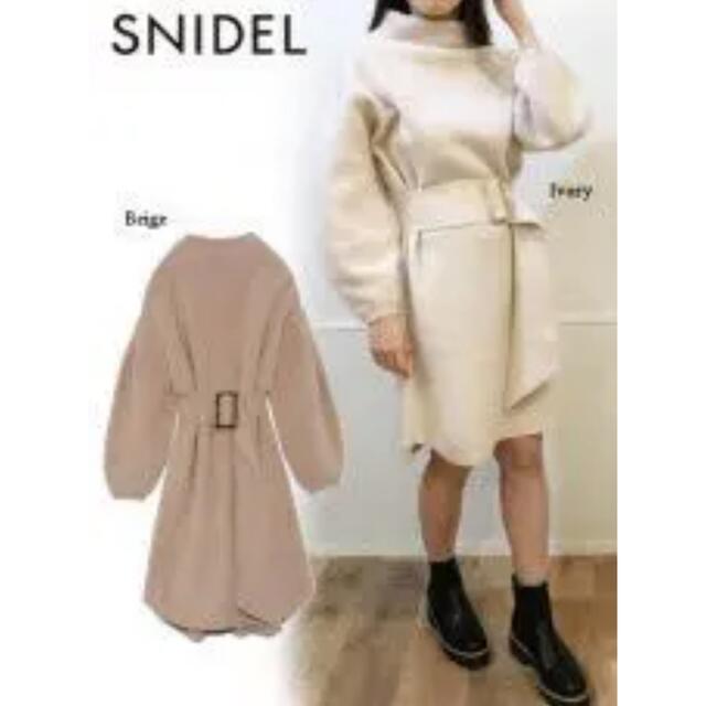 SNIDEL(スナイデル)のスナイデル　ニットワンピース レディースのワンピース(ひざ丈ワンピース)の商品写真