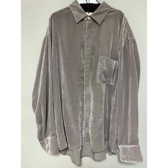 シャツstein(シュタイン)/OVERSIZED VELVET SHIRT