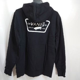 ヴァンズ(VANS)の【S】VANS バンズ/プルオーバーパーカー/FULL PATCHED/黒(パーカー)