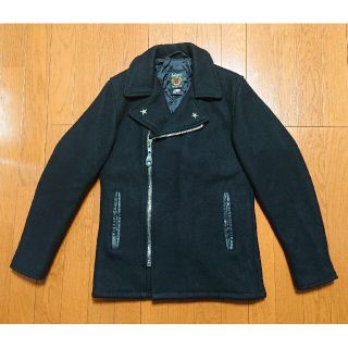 超熱 ライダースコート SCHOTT 美品 30 ライダースピーコート 黒 769