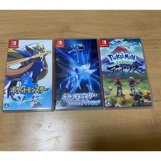 ポケモン(ポケモン)のポケットモンスター　Switch3本セット(家庭用ゲームソフト)