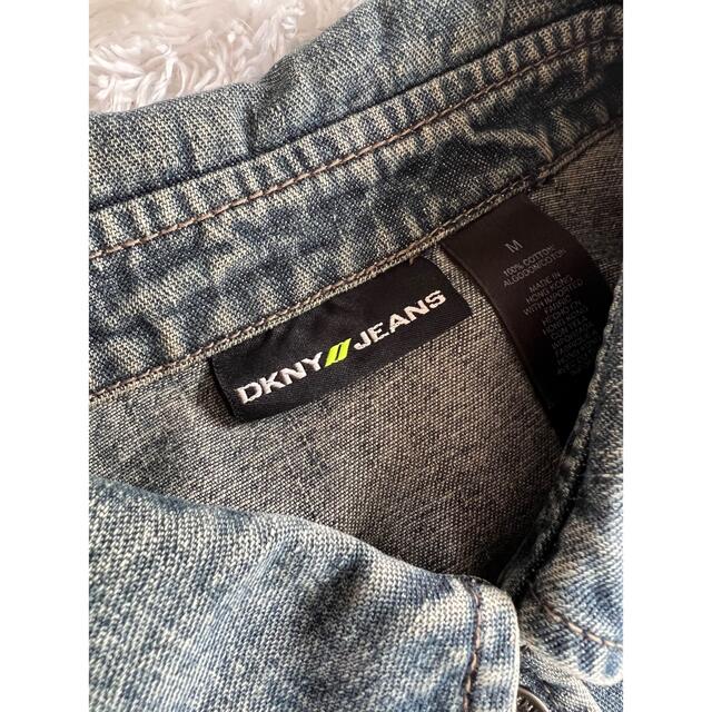 DKNY(ダナキャランニューヨーク)のmomo様専用　DKNY jeans 　ヴィンテージ加工ペプラムＧジャン レディースのジャケット/アウター(Gジャン/デニムジャケット)の商品写真