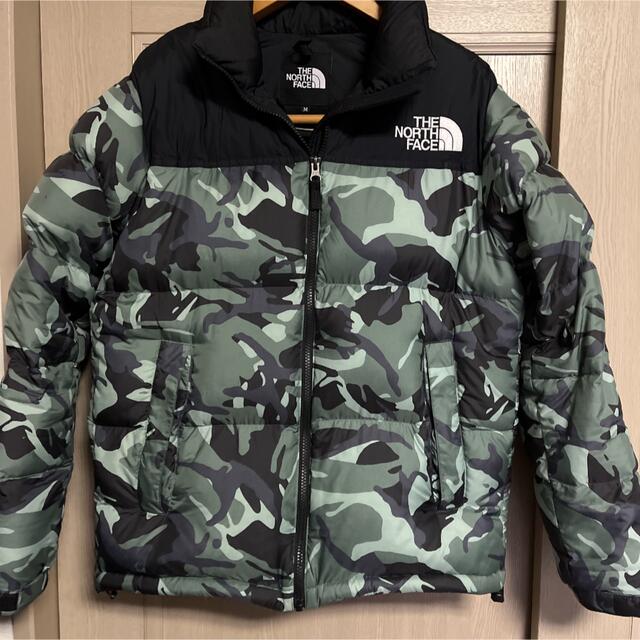 north face ヌプシ　迷彩　ダウンジャケット | フリマアプリ ラクマ