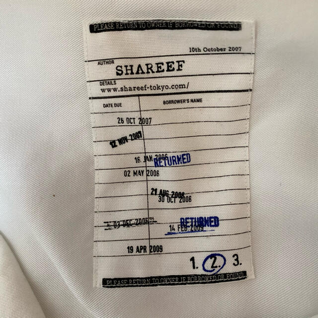 SHAREEF(シャリーフ)のSHAREEF descriptionシャツ メンズのトップス(シャツ)の商品写真