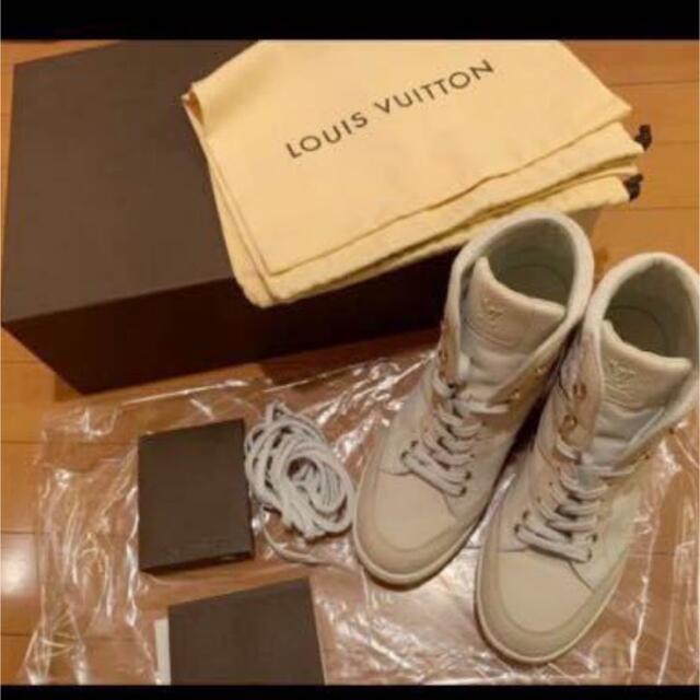 直送商品 LOUIS VUITTON - ハイカット(ショートブーツ)39 ボックス付き