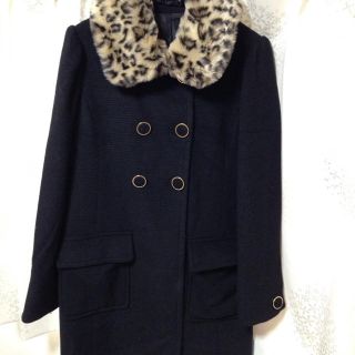 レオパード柄ファーポイントコート♡(ロングコート)