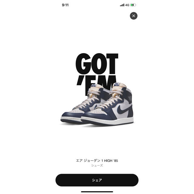 Nike Air Jordan 1 High 85 "Georgetown"