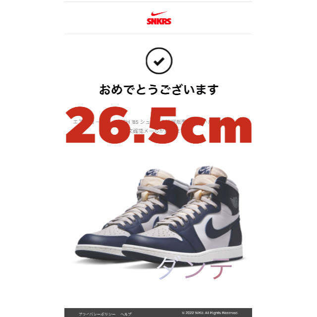 スニーカー NIKE - Nike Air Jordan 1 High 85 Georgetown