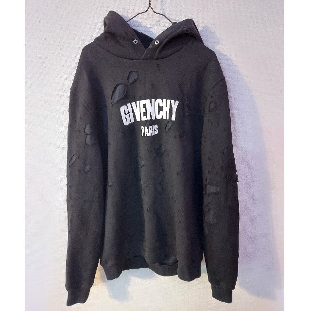 GIVENCHYダメージパーカーL美品ノベルティ-eastgate.mk