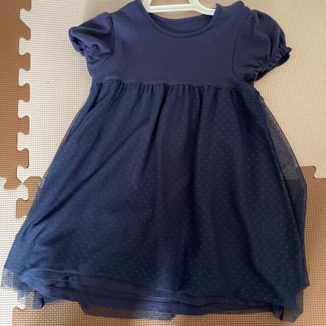 UNIQLO UNIQLO 100センチワンピース 紺 古着の通販 by チャーベル UNIQLO 紺色 チュニック 110cm 女の子用