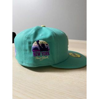 ニューエラ 海外限定 59fifty メッツ サイドパッチ エメラルドグリーン