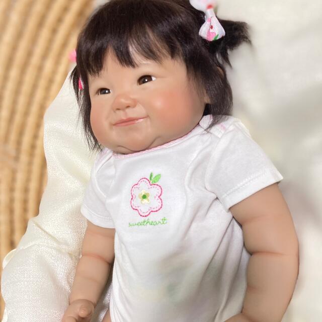日本人の赤ちゃん にっこり笑顔 アジア顔 可愛い リボーンドール 赤ちゃん 本物の通販 By すずらん ラクマ