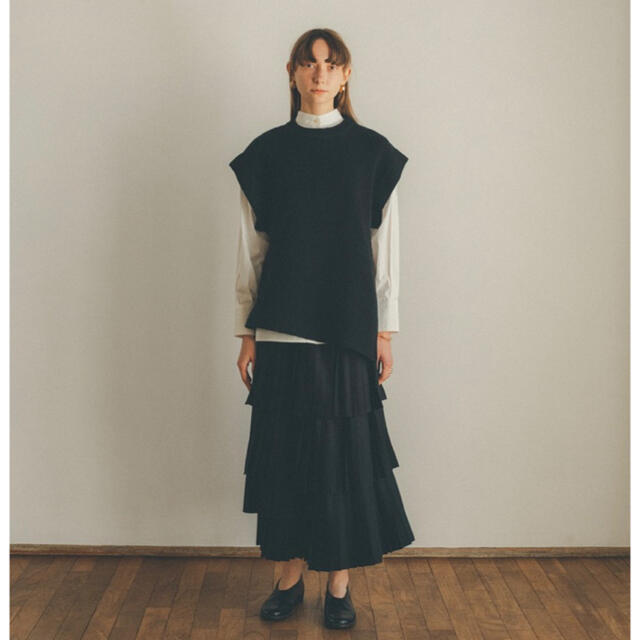 STUDIOUS(ステュディオス)の2WAY SLANT KNIT TOPS 人気完売ニット CLANE美品 レディースのトップス(ニット/セーター)の商品写真