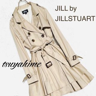 ジルバイジルスチュアート(JILL by JILLSTUART)のドレスコート ふんわり フレアー トレンチコート ベージュ ティアード 可愛い(トレンチコート)