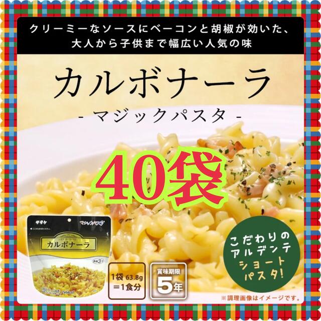 サタケ　マジックパスタ カルボナーラ　40食　マジックライス