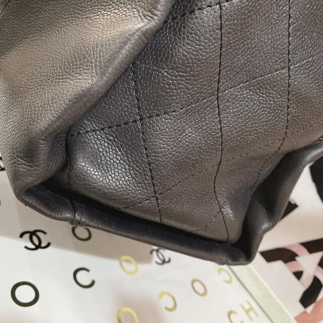 ートバッグ CHANEL - 美品!CHANEL シャネル キャビアスキン デカココ